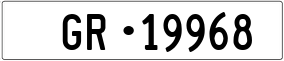 Trailer License Plate